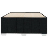 Cadre de lit sans matelas noir 120x190 cm tissu