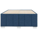 Cadre de lit sans matelas bleu 120x190 cm tissu