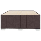 Cadre de lit sans matelas marron foncé 120x200 cm tissu