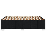 Cadre de lit sans matelas noir 140x190 cm tissu