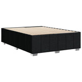 Cadre de lit sans matelas noir 140x190 cm tissu