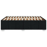 Cadre de lit sans matelas noir 160x200 cm tissu