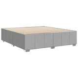 Cadre de lit sans matelas gris clair 180x200 cm tissu