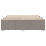 Cadre de lit sans matelas taupe 180x200 cm tissu