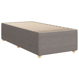 Cadre de lit sans matelas taupe 80x200 cm tissu