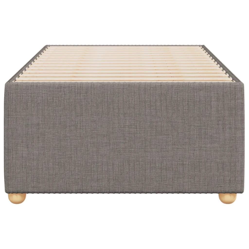 Cadre de lit sans matelas taupe 80x200 cm tissu