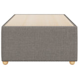 Cadre de lit sans matelas taupe 80x200 cm tissu