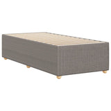 Cadre de lit sans matelas taupe 80x200 cm tissu