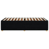 Cadre de lit sans matelas noir 90x190 cm tissu