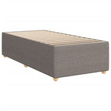 Cadre de lit sans matelas taupe 90x190 cm tissu