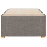 Cadre de lit sans matelas taupe 90x190 cm tissu