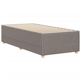 Cadre de lit sans matelas taupe 90x190 cm tissu