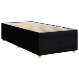 Cadre de lit sans matelas noir 90x200 cm tissu