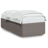 Cadre de lit sans matelas taupe 100x200 cm tissu