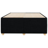 Cadre de lit sans matelas noir 120x190 cm tissu