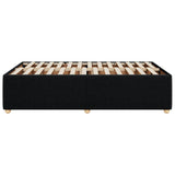 Cadre de lit sans matelas noir 120x190 cm tissu