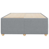 Cadre de lit sans matelas gris clair 120x200 cm tissu