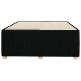 Cadre de lit sans matelas noir 120x200 cm tissu