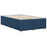 Cadre de lit sans matelas bleu 120x200 cm tissu