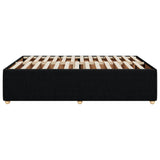 Cadre de lit sans matelas noir 140x190 cm tissu