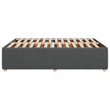 Cadre de lit sans matelas gris foncé 140x200 cm tissu