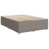 Cadre de lit sans matelas taupe 160x200 cm tissu