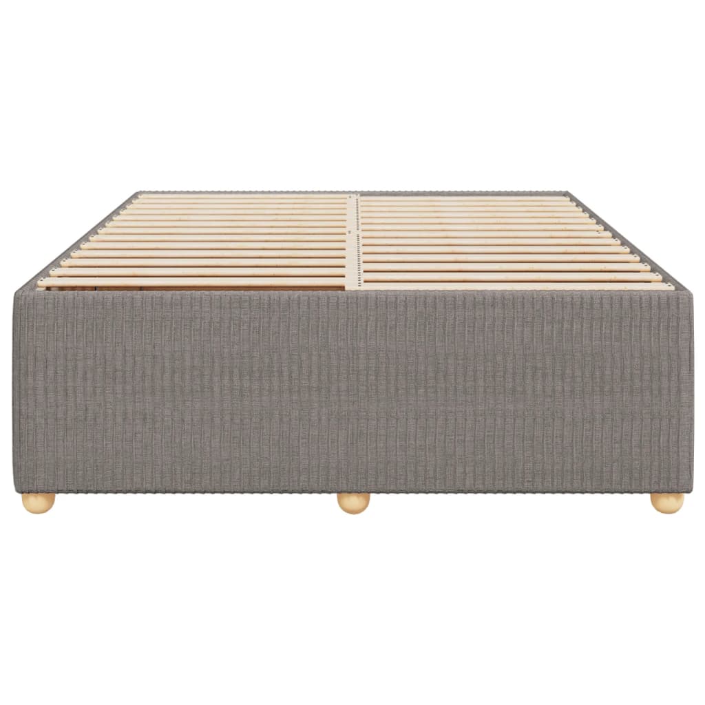 Cadre de lit sans matelas taupe 160x200 cm tissu