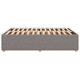 Cadre de lit sans matelas taupe 160x200 cm tissu