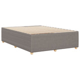 Cadre de lit sans matelas taupe 160x200 cm tissu