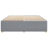 Cadre de lit sans matelas gris clair 180x200 cm tissu