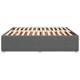 Cadre de lit sans matelas gris foncé 180x200 cm tissu