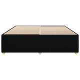 Cadre de lit sans matelas noir 180x200 cm tissu