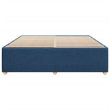 Bed frame without mattress blue 180x200 cm fabric