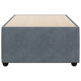 Cadre de lit sans matelas gris foncé 80x200 cm velours