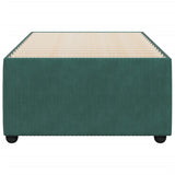 Cadre de lit sans matelas vert foncé 80x200 cm velours