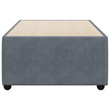 Cadre de lit sans matelas gris foncé 90x190 cm velours