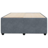 Cadre de lit sans matelas gris foncé 120x190 cm velours