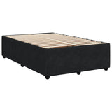 Cadre de lit sans matelas noir 120x190 cm velours