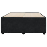 Cadre de lit sans matelas noir 120x190 cm velours