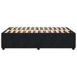 Cadre de lit sans matelas noir 120x190 cm velours