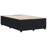 Cadre de lit sans matelas noir 120x200 cm velours