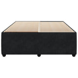 Cadre de lit sans matelas noir 140x190 cm velours