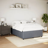 Bed frame without mattress dark gray 160x200 cm velvet