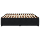 Cadre de lit sans matelas noir 180x200 cm velours