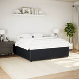 Cadre de lit sans matelas noir 180x200 cm velours