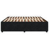 Cadre de lit sans matelas noir 200x200 cm velours