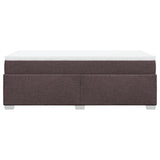 Slatted bed base with mattress Dark brown 90x190 cm