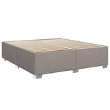 Sommier à lattes de lit avec matelas Taupe 180x200 cm Tissu