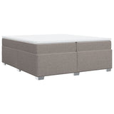 Sommier à lattes de lit avec matelas Taupe 200x200 cm Tissu