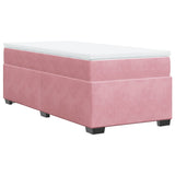 Sommier à lattes de lit avec matelas Rose 90x190 cm Velours